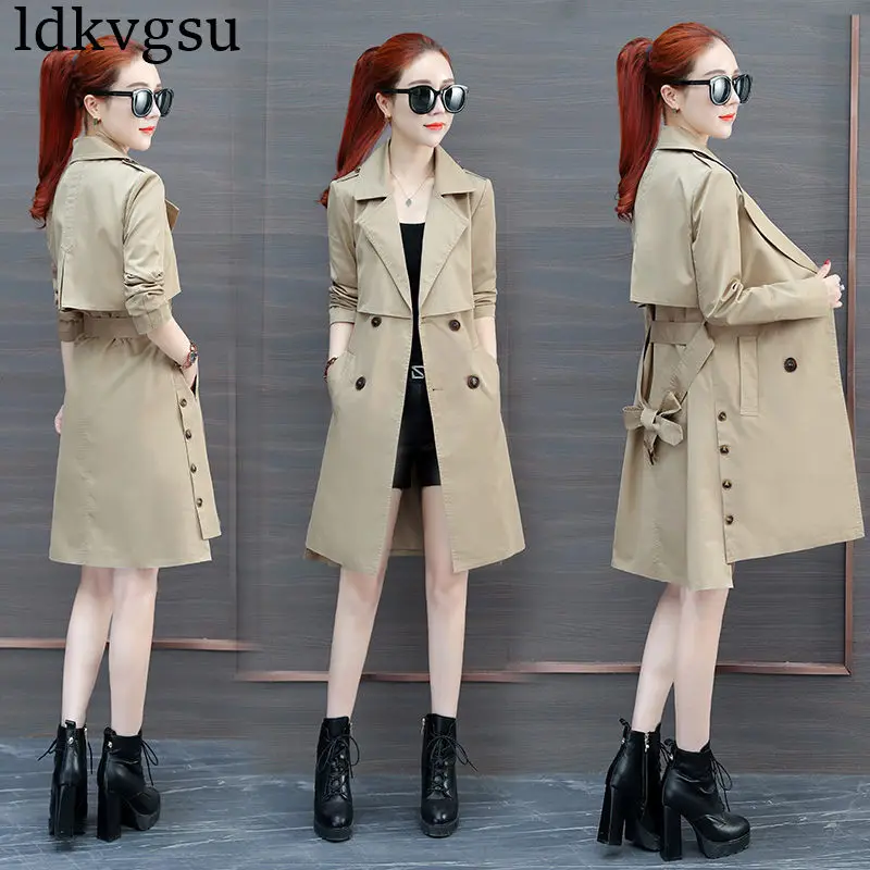2019 New Windbreaker Coats Women long section Korean Spring Autumn Fashion Chic Ladies Double-breasted Long Trench Coat V314
2019 New Windbreaker Coats Women long section Korean Spring Autumn Fashion Chic Ladies Double-breasted Long Trench Coat V314