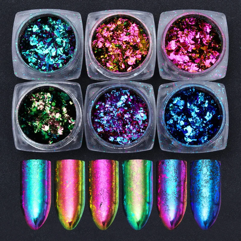 1 Box 0.2g Colorful Chameleon Sequins Irregular Glitter Nail Flakes Powder Nail Art Paillette DIY Tips Manicure Decoration
1 Box 0.2g Colorful Chameleon Sequins Irregular Glitter Nail Flakes Powder Nail Art Paillette DIY Tips Manicure Decoration