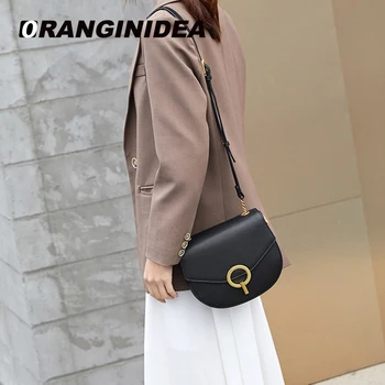 Fashion 2019 Brand Solid Saddle Crossbody Bag Women PU Leather Handbag Luxury Semicircle Shoulder Bag Casual Messenger Bags Sac
Fashion 2019 Brand Solid Saddle Crossbody Bag Women PU Leather Handbag Luxury Semicircle Shoulder Bag Casual Messenger Bags Sac