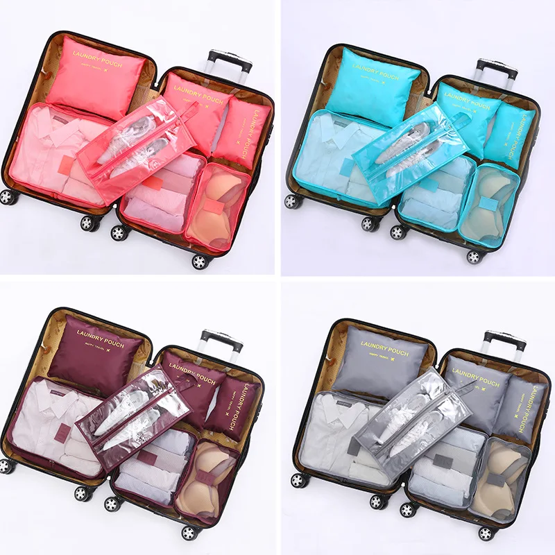 3D 7Pcs/set Luggage Organizer Clothes Finishing Kit Storage Bag Cosmetic toiletrie Storage Bag Home Travel Accessories
3D 7Pcs/set Luggage Organizer Clothes Finishing Kit Storage Bag Cosmetic toiletrie Storage Bag Home Travel Accessories