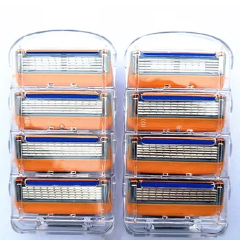 4 PCS 5 Layers Men Face Shaving Razors Blades Male Manual Razor Blades For Standard Beard Shaver Trimmer Blades
4 PCS 5 Layers Men Face Shaving Razors Blades Male Manual Razor Blades For Standard Beard Shaver Trimmer Blades