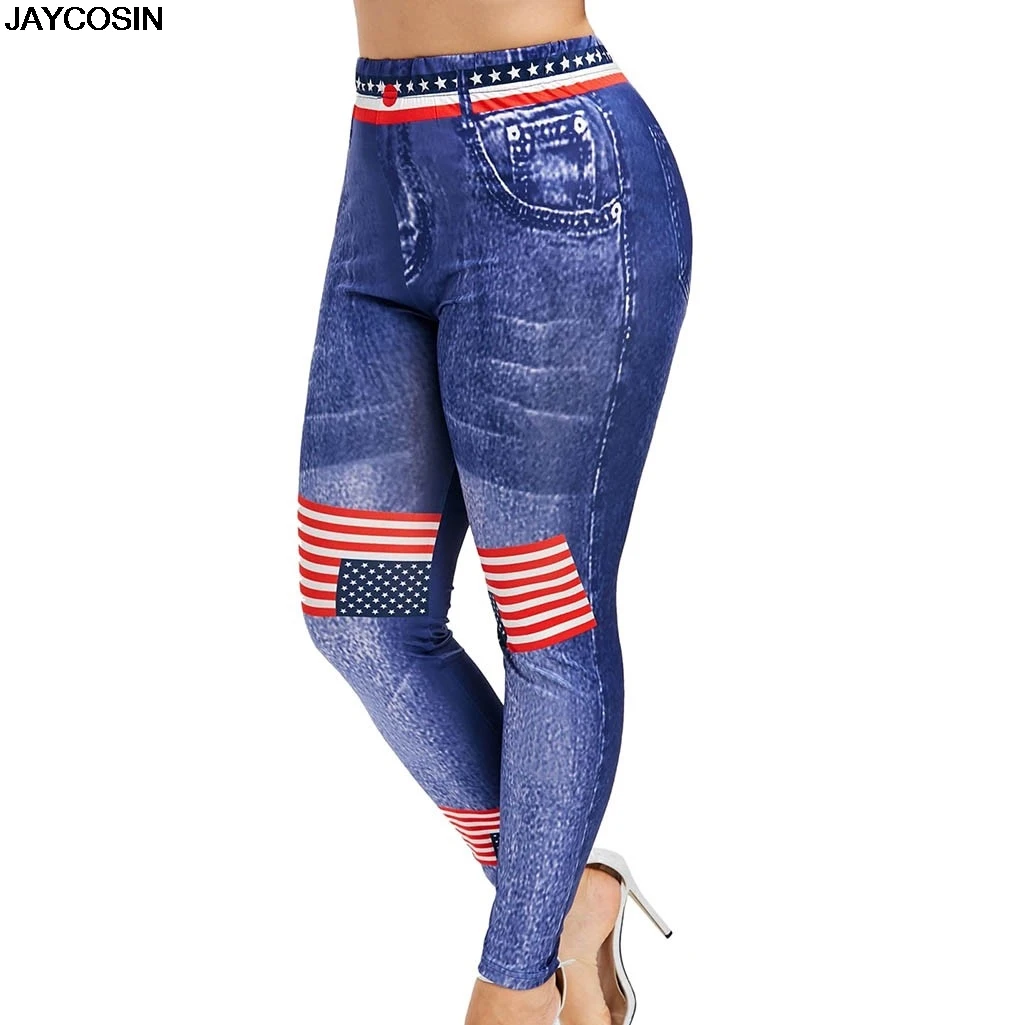 JAYCOSIN Fashion Women High Waist long Pants Plus Size 3D Jean Print American Flag Leggings Casual Pant Legging Athletic 9502
JAYCOSIN Fashion Women High Waist long Pants Plus Size 3D Jean Print American Flag Leggings Casual Pant Legging Athletic 9502