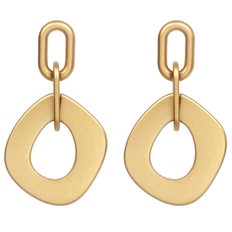 Fashion Matte Gold Color Metal Geometric Hollow Out Drop Dangle Earrings For Women European Style Ladies Ear Brincos Wholesale
Fashion Matte Gold Color Metal Geometric Hollow Out Drop Dangle Earrings For Women European Style Ladies Ear Brincos Wholesale