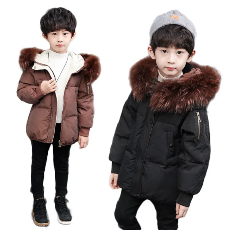 Winter Baby Faux Fur Collar Coats Boys Girls Hooded Jacket Kids Windbreaker Boys Thicken Warm Outerwear Children Clothing G243
Winter Baby Faux Fur Collar Coats Boys Girls Hooded Jacket Kids Windbreaker Boys Thicken Warm Outerwear Children Clothing G243