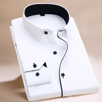 2019 New Long Sleeve Shirt Men White Striped Twill Shirt Brand Clothing Casual Mens Dress Shirts Camisa Masculina Chemise Homme
2019 New Long Sleeve Shirt Men White Striped Twill Shirt Brand Clothing Casual Mens Dress Shirts Camisa Masculina Chemise Homme