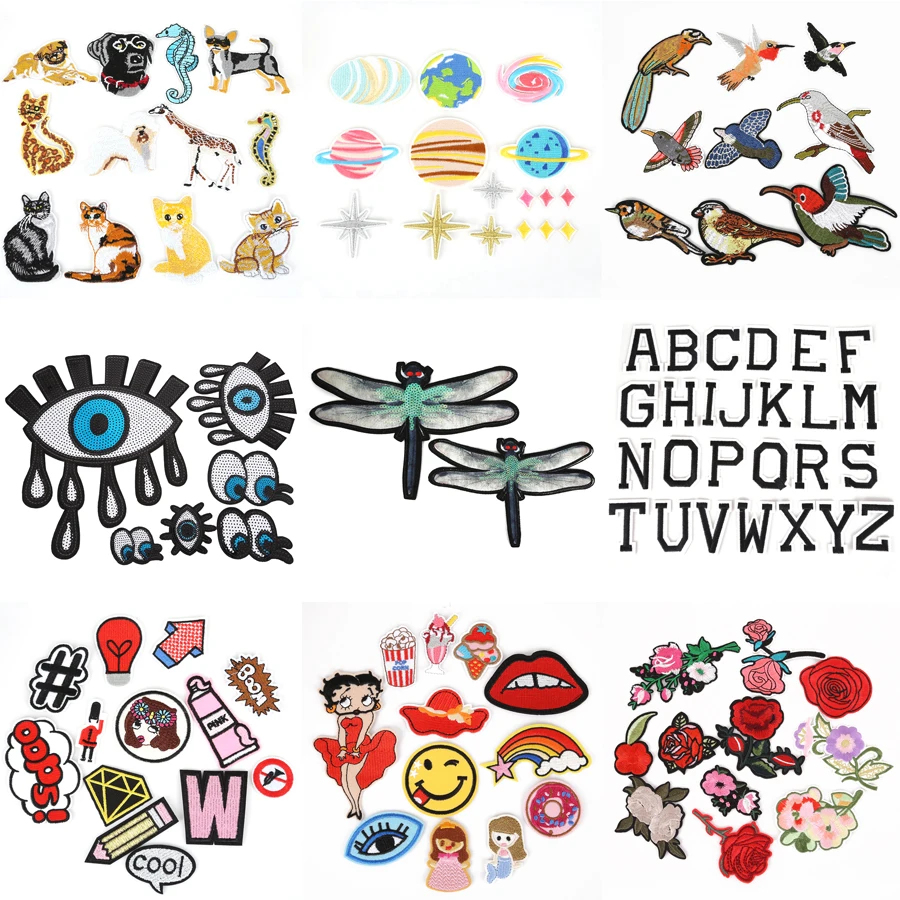 Randomly size patches badge sets for cloth iron embroidered cute Fabric parches DIY Applique Sewing on Girls Boys Kids letters
Randomly size patches badge sets for cloth iron embroidered cute Fabric parches DIY Applique Sewing on Girls Boys Kids letters