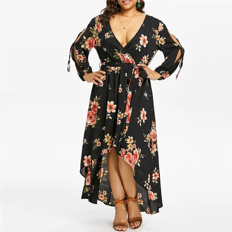 2019 Plus Size beach dress Women Casual Long Sleeve Cold Shoulder Boho Flower Print summer Dress elegant fashion summer dresses
2019 Plus Size beach dress Women Casual Long Sleeve Cold Shoulder Boho Flower Print summer Dress elegant fashion summer dresses