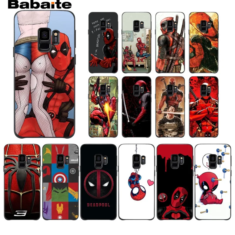Marvel Deadpool Comic Spiderman Phone accessories Case For Samsung Galaxy s9 s8 plus note 8 note9 s7 s6edge Mobile Cover Babaite
Marvel Deadpool Comic Spiderman Phone accessories Case For Samsung Galaxy s9 s8 plus note 8 note9 s7 s6edge Mobile Cover Babaite