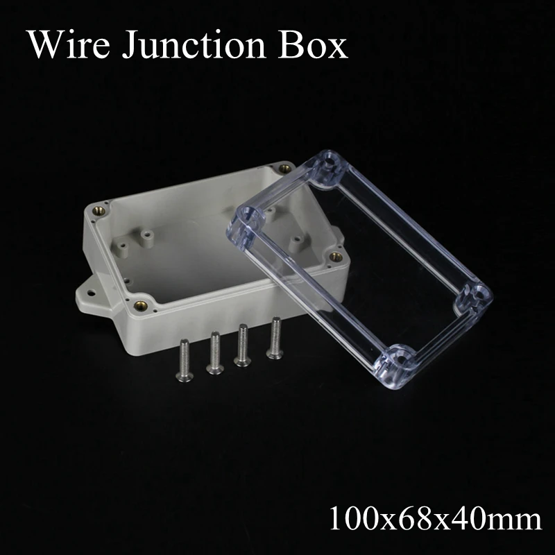 IP65 100x68x40mm Waterproof Junction Box Transparent Plastic Project Box Terminal Clear Outdoor Enclosure Box Wall Mounting
IP65 100x68x40mm Waterproof Junction Box Transparent Plastic Project Box Terminal Clear Outdoor Enclosure Box Wall Mounting