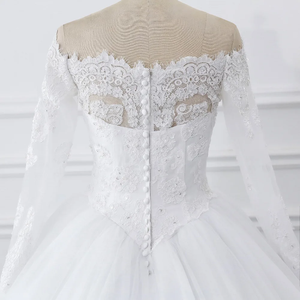 Lover Kiss Vestidos de Noiva Ball Gown Wedding Dress Long Sleeves Wedding Dresses Tulle Vestido de Noiva Casamento Mariage Boda 6 Lover Kiss Vestidos de Noiva Ball Gown Wedding Dress Long Sleeves Wedding Dresses Tulle Vestido de Noiva Casamento Mariage Boda 6