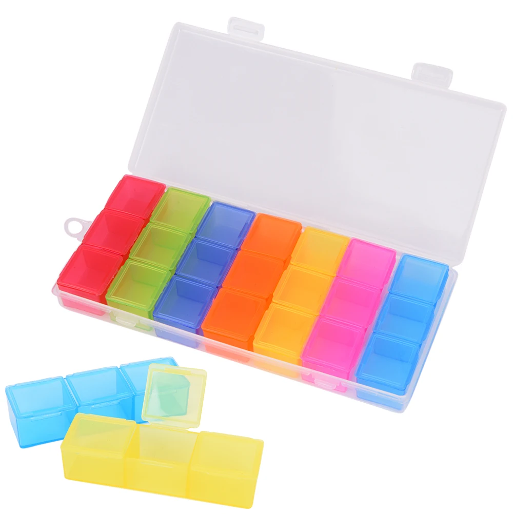 7 Day Pill Medicine Tablet Pillbox Dispenser Organizer Case With 21 Compartments Pill Box Multicolor Container For Medicines
7 Day Pill Medicine Tablet Pillbox Dispenser Organizer Case With 21 Compartments Pill Box Multicolor Container For Medicines