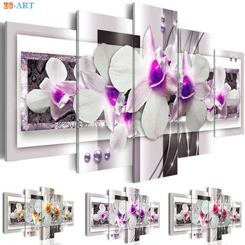 Orchids Flower Posters and Prints Canvas Art 5 Panel Wall Art Nursery Girls Room Decor Modular Pictures Canvas Painting
Orchids Flower Posters and Prints Canvas Art 5 Panel Wall Art Nursery Girls Room Decor Modular Pictures Canvas Painting