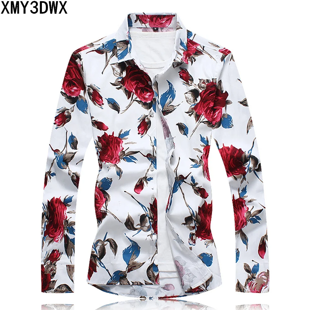 2018 Spring Autumn Fashion Long Sleeve Dress Shirt Men Slim Fit 100% Cotton Casual Floral Social Shirt Male Plus Size M-7XL
2018 Spring Autumn Fashion Long Sleeve Dress Shirt Men Slim Fit 100% Cotton Casual Floral Social Shirt Male Plus Size M-7XL