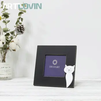 Retro Black & White Photo Frame Wooden Rustic 4 Inch Square Picture Frames for Kids Birthday Gift Home Decor Cat New Design
Retro Black & White Photo Frame Wooden Rustic 4 Inch Square Picture Frames for Kids Birthday Gift Home Decor Cat New Design