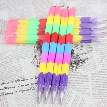 Coloffice Creative Building blocks style rainbow color pencil 4PCs/lot (each Piece 8 Small Parts) black stationary school office
Coloffice Creative Building blocks style rainbow color pencil 4PCs/lot (each Piece 8 Small Parts) black stationary school office