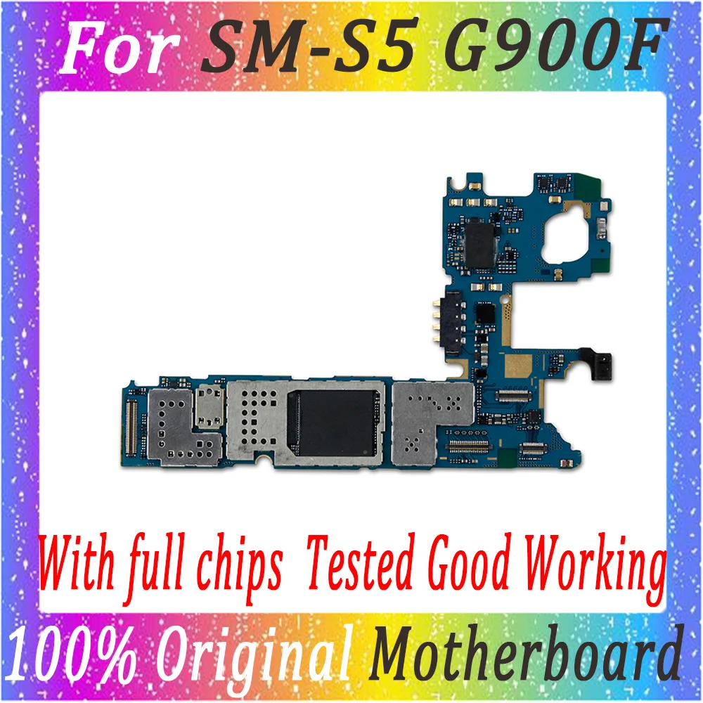 Unlocked original Motherboard For Samsung S5 G900F Logic chips Boards,for Galaxy G900F Mainboard with Android system
Unlocked original Motherboard For Samsung S5 G900F Logic chips Boards,for Galaxy G900F Mainboard with Android system