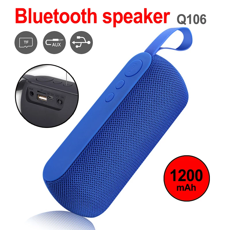 Bluetooth Outdoor Speaker Portable Wireless Loudspeaker Subwoofer mini Speakers Support TF Card FM Radio Aux Input
Bluetooth Outdoor Speaker Portable Wireless Loudspeaker Subwoofer mini Speakers Support TF Card FM Radio Aux Input