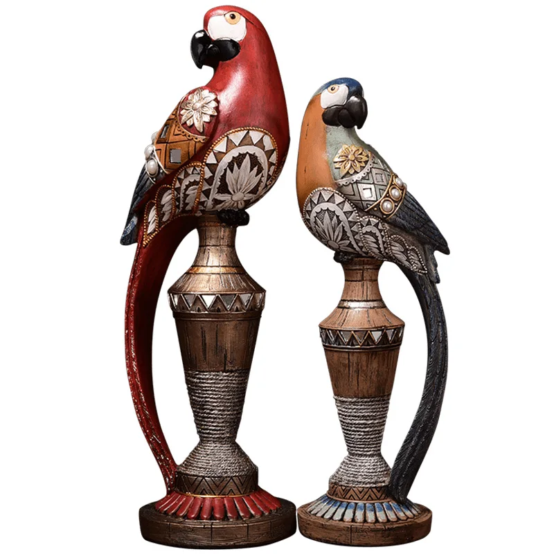 Luxury Retro Parrot Swing Bird Resin Decoration Crafts Handicraft Household Living Room TV Cabinet Home Decor Wedding Decoration
Luxury Retro Parrot Swing Bird Resin Decoration Crafts Handicraft Household Living Room TV Cabinet Home Decor Wedding Decoration