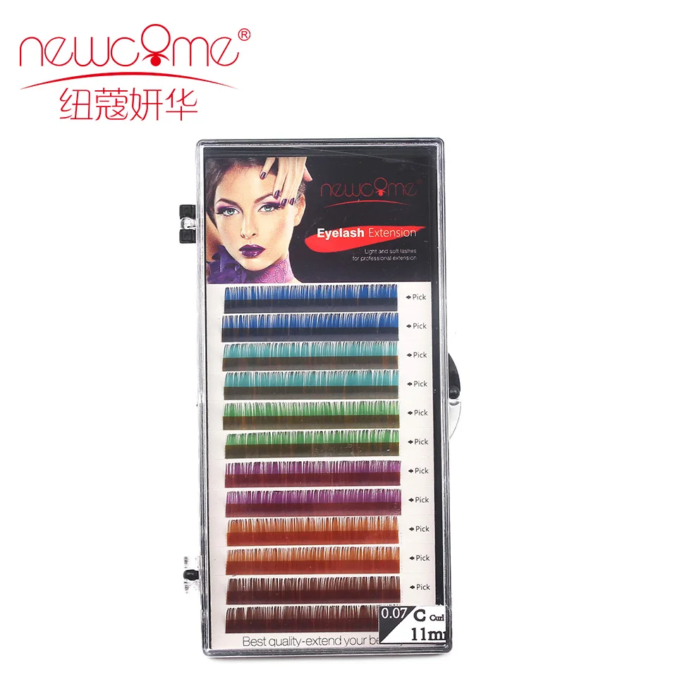 C/D 0.07 Colors Korea Silk Volume Eyelash Extension 10-12 mm 3D Natural Long Color Eye Lashes with Free Shipping
C/D 0.07 Colors Korea Silk Volume Eyelash Extension 10-12 mm 3D Natural Long Color Eye Lashes with Free Shipping