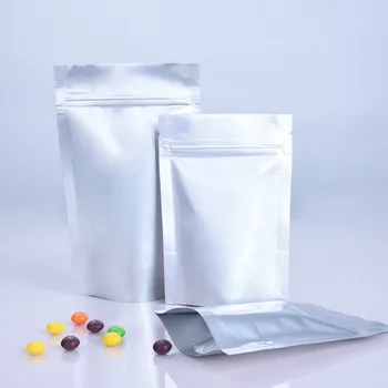 50pcs Pure aluminum foil zipper ziplock stand up bag coffee food candy gift packing bags kitchen storage supplies
50pcs Pure aluminum foil zipper ziplock stand up bag coffee food candy gift packing bags kitchen storage supplies