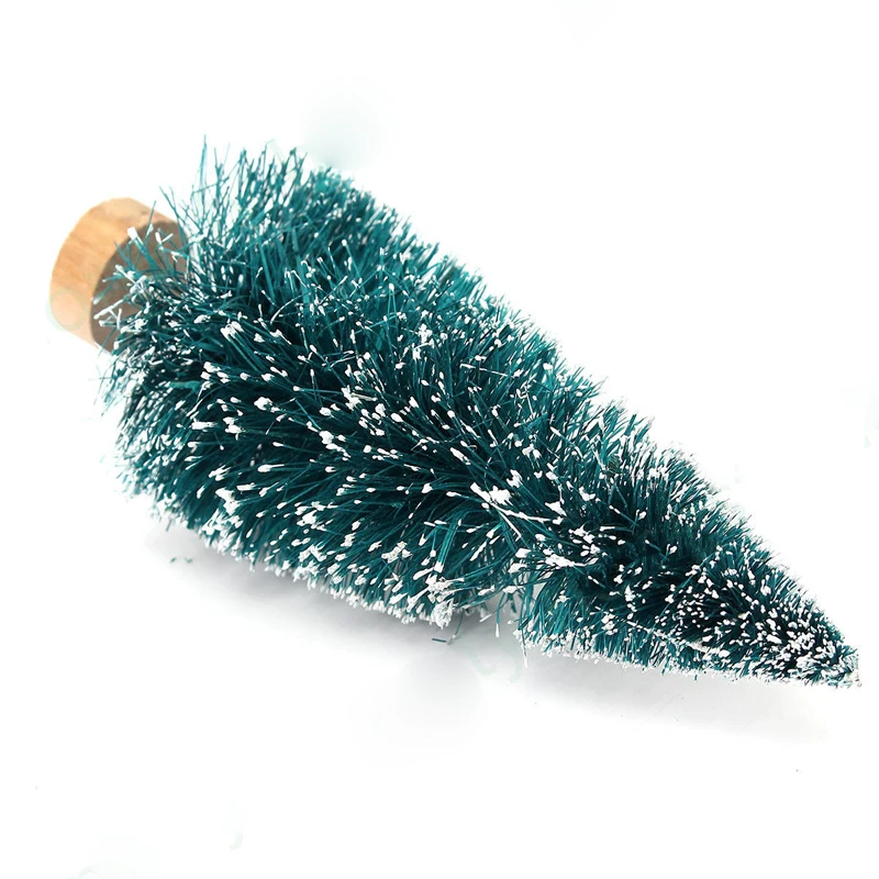 5Pcs x Mini 2019 Christmas Snow Tree Holiday Festival Gift Party Office Ornament Decor 4-12.5CM