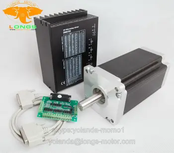 Stepper Motor 1Axis Nema42 42HS5460 3256 oz.in Drivers DM2722A 220V CNC Router Mill Cut LONGS MOTOR
Stepper Motor 1Axis Nema42 42HS5460 3256 oz.in Drivers DM2722A 220V CNC Router Mill Cut LONGS MOTOR