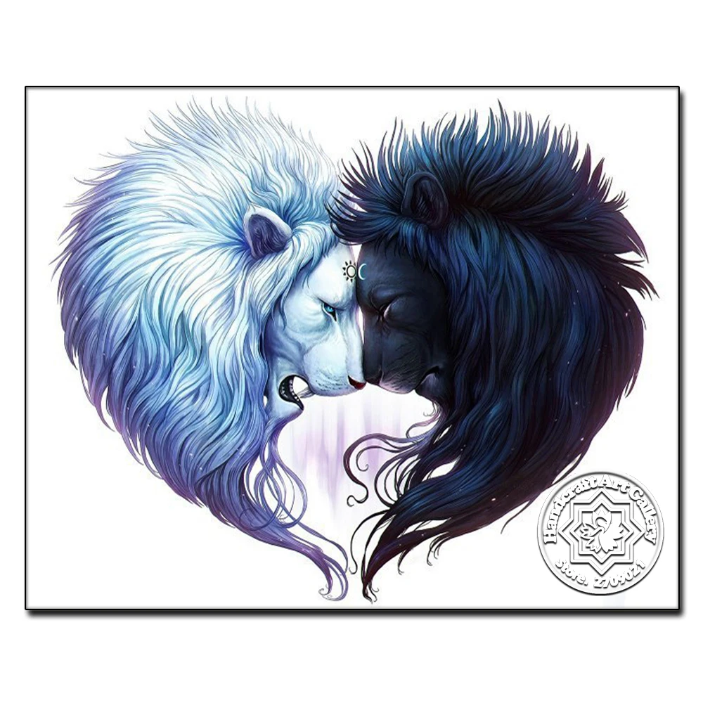 Moonzero 3D DIY Diamond Painting Cross Stich Full Square Mosaic Kit Rhinestone Pasted Picture Embroidery Black and White Lion
Moonzero 3D DIY Diamond Painting Cross Stich Full Square Mosaic Kit Rhinestone Pasted Picture Embroidery Black and White Lion