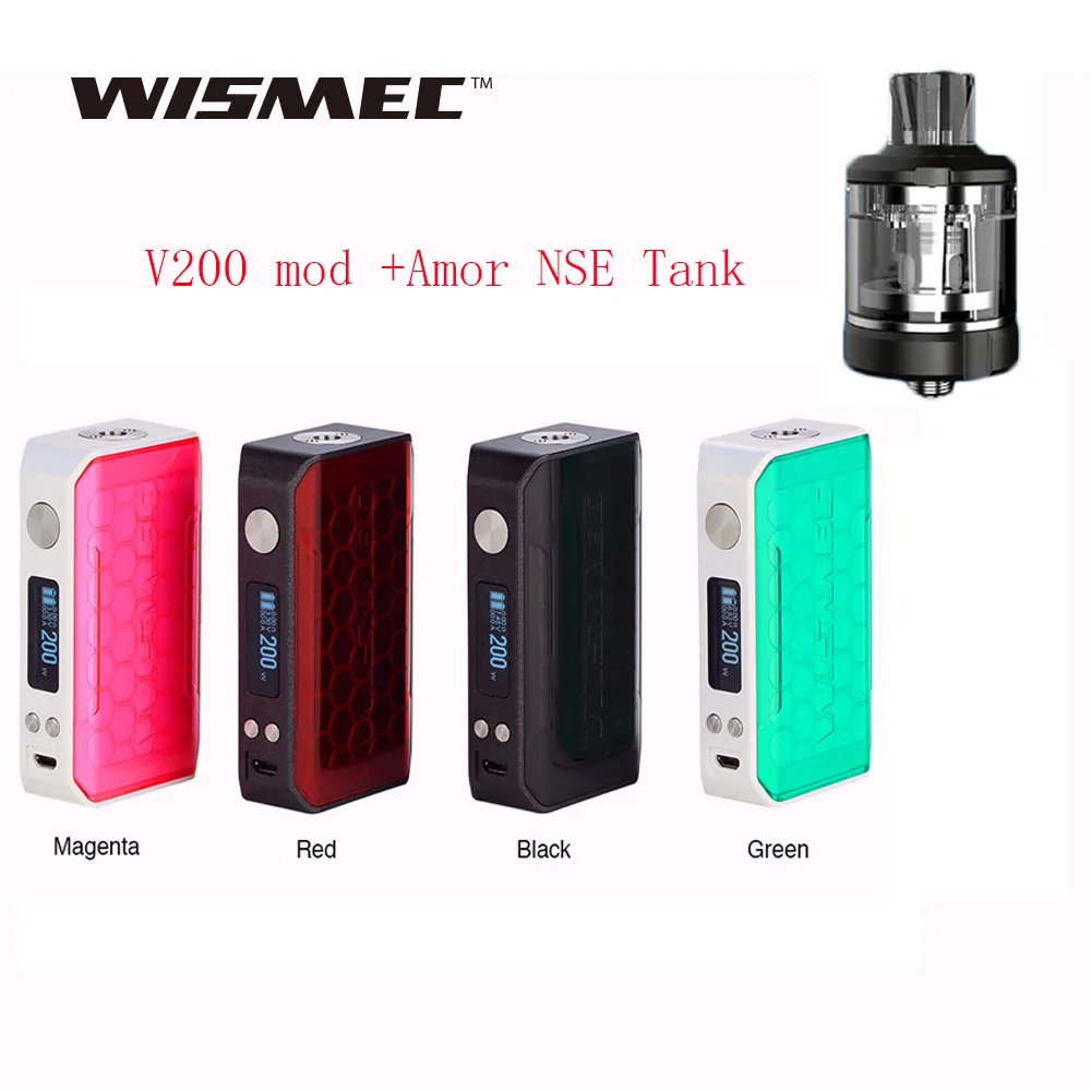 Original 200W WISMEC SINUOUS V200 TC MOD Centered 510 Spring Loaded Connector & 0.91 Inch OLED Screen Ecig Vape Mod VS Gen 3 Mod
Original 200W WISMEC SINUOUS V200 TC MOD Centered 510 Spring Loaded Connector & 0.91 Inch OLED Screen Ecig Vape Mod VS Gen 3 Mod