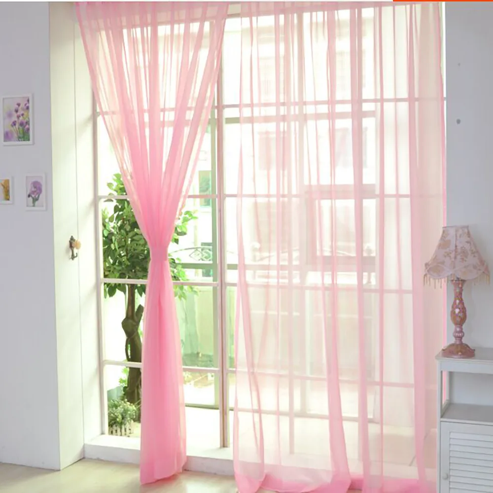 270x100cm Pure Color Tulle Door Window Curtain Drape Panel Sheer Valances curtains for living room decoracion hogar moderno
270x100cm Pure Color Tulle Door Window Curtain Drape Panel Sheer Valances curtains for living room decoracion hogar moderno