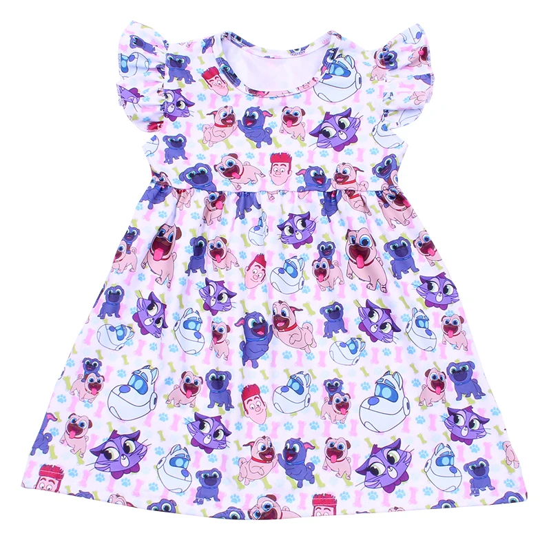 Горячая Распродажа детское летнее платье с мультяшной свиньей для девочек милым