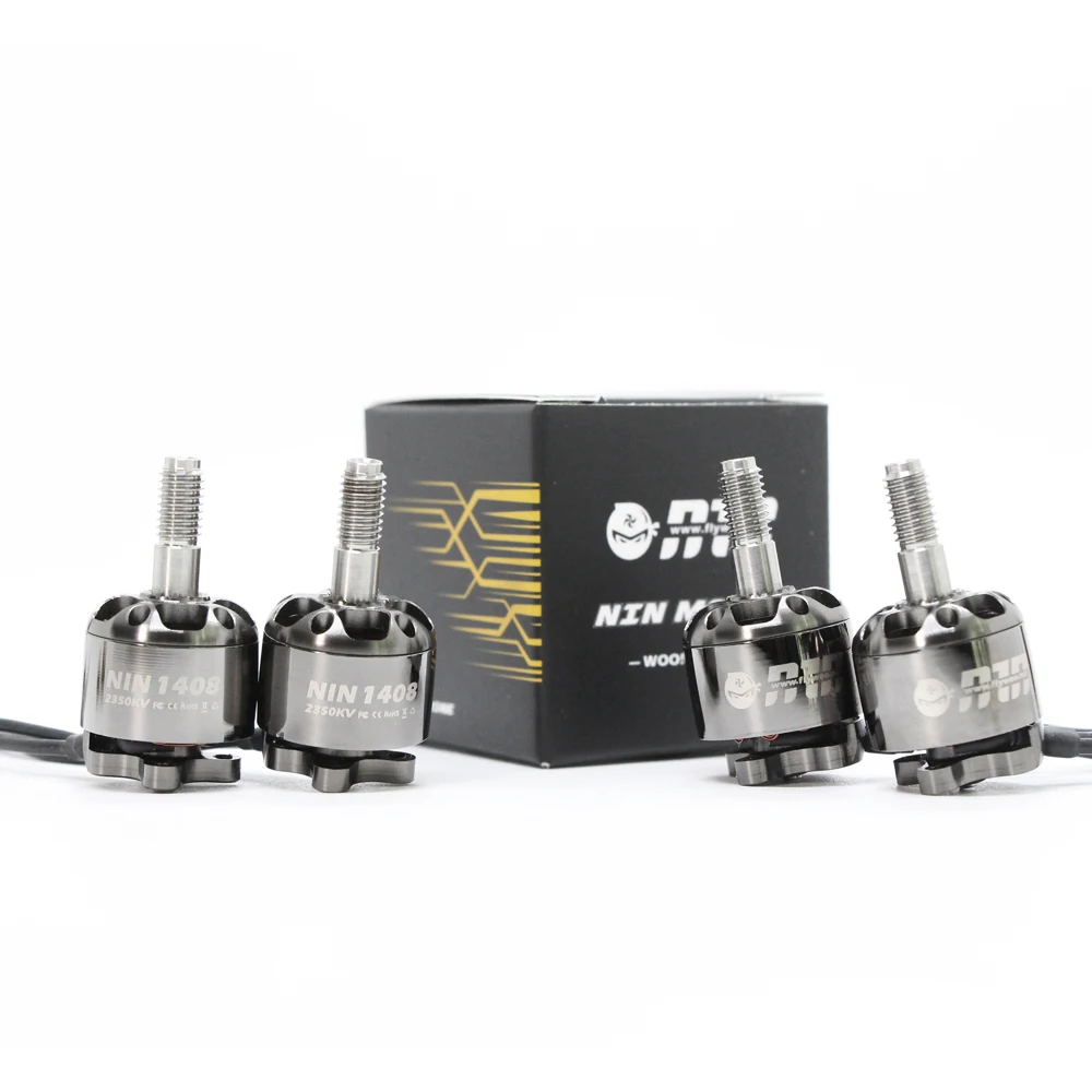 Детали для гоночного дрона FLYWOO NIN TINY NT1408 1408 2350KV 3650KV 2-4S бесщеточный мотор