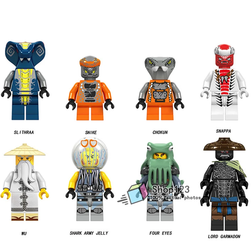Chokun Snappa Garmadon Weapon Shark Skeleton Army Building Blocks Technik Toys for Children A049-056
Chokun Snappa Garmadon Weapon Shark Skeleton Army Building Blocks Technik Toys for Children A049-056