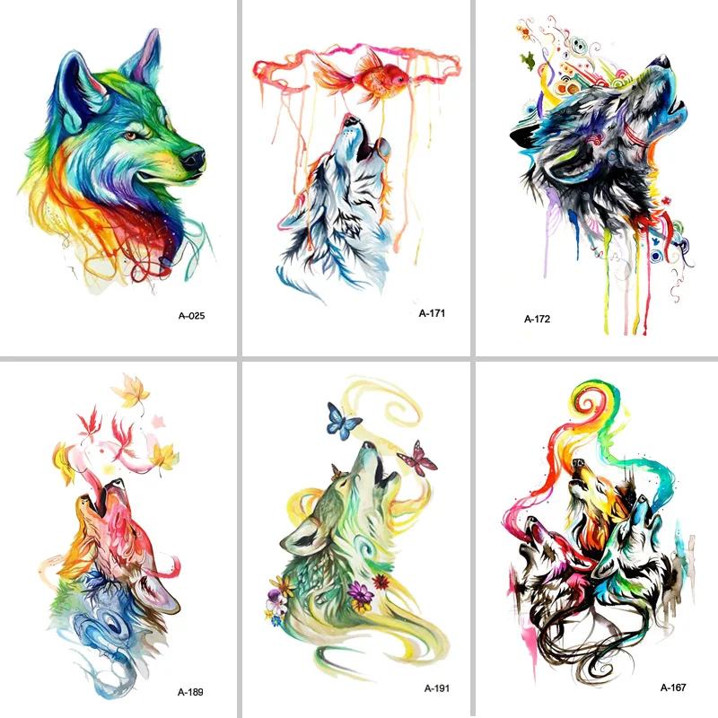 BEST Fran fansHot F new 2 pcs set lovely Design Wolf Fake Tattoo Waterproof Temporary Arm Tatoo Stickers for Women Men Body Art
BEST Fran fansHot F new 2 pcs set lovely Design Wolf Fake Tattoo Waterproof Temporary Arm Tatoo Stickers for Women Men Body Art