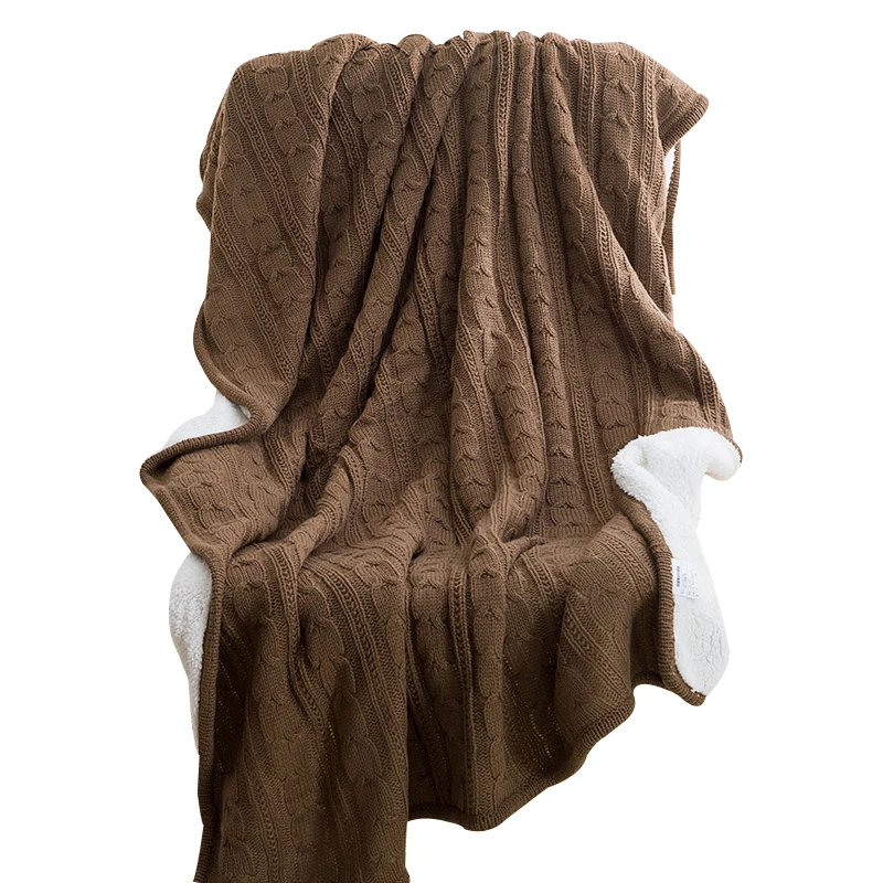 Brown Double Face Knited Thread Blankets Towel Blankets 120x180cm Summer Blankets Throw Plaids Artificial Cashmere Polyester
Brown Double Face Knited Thread Blankets Towel Blankets 120x180cm Summer Blankets Throw Plaids Artificial Cashmere Polyester