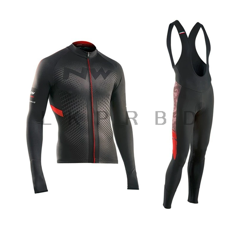 2018 Pro NW Team Cycling Jersey Quick Dry Long Sleeve Jerseys And Cycling Bib Pants Set Cycling Clothes Breathable 9D GEL
2018 Pro NW Team Cycling Jersey Quick Dry Long Sleeve Jerseys And Cycling Bib Pants Set Cycling Clothes Breathable 9D GEL