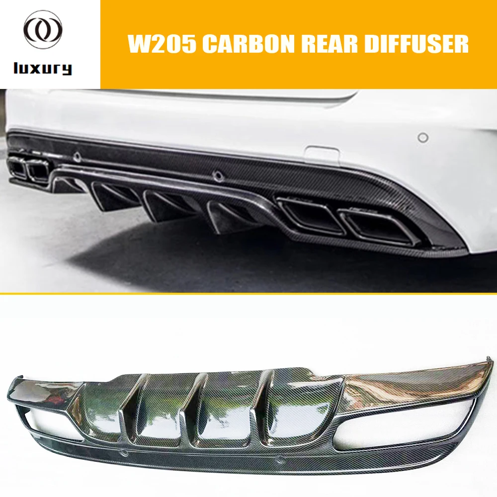 W205 Carbon Fiber Rear Bumper Diffuser for Benz W205 C-class Sedan C180 C200 C300 C43 with AMG Package 2015 - 2020
W205 Carbon Fiber Rear Bumper Diffuser for Benz W205 C-class Sedan C180 C200 C300 C43 with AMG Package 2015 - 2020