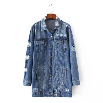 2019 Denim Jackets Women Hole Boyfriend Style Long Sleeve Vintage Female Jacket Denim Loose Spring Autumn New Denim Coat JIA113
2019 Denim Jackets Women Hole Boyfriend Style Long Sleeve Vintage Female Jacket Denim Loose Spring Autumn New Denim Coat JIA113