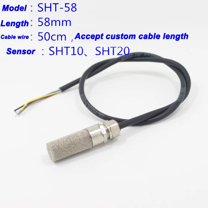 Free ship 1pc probe length 58mm double Waterproof temperature and humidity sensor SHT30 sensor probe SHT-58 soil sensor for farm
Free ship 1pc probe length 58mm double Waterproof temperature and humidity sensor SHT30 sensor probe SHT-58 soil sensor for farm