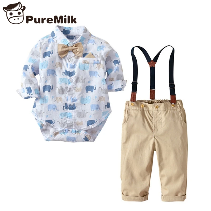 Printed baby boy clothes long sleeve cartoon pattern with bow and overalls for newborns clothes casual baby clothes 
Printed baby boy clothes long sleeve cartoon pattern with bow and overalls for newborns clothes casual baby clothes