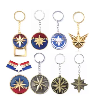 Wholesale 20pcs Captain Marvel Keychain Avengers Carol Danvers Shield Key Chains Women Men Badge Keyring Jewelry
Wholesale 20pcs Captain Marvel Keychain Avengers Carol Danvers Shield Key Chains Women Men Badge Keyring Jewelry