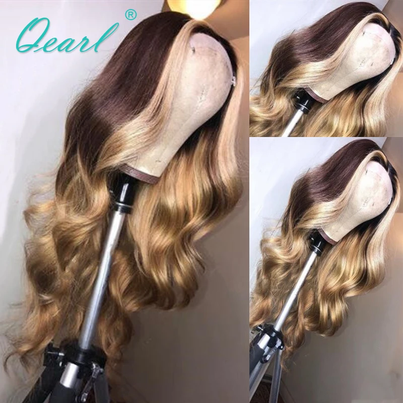 Ombre medium ash brown Highlights blonde Glueless Human Hair Lace Front Wig Remy Brazilian Wavy Hair 13x6 130% 180% Qearl
Ombre medium ash brown Highlights blonde Glueless Human Hair Lace Front Wig Remy Brazilian Wavy Hair 13x6 130% 180% Qearl