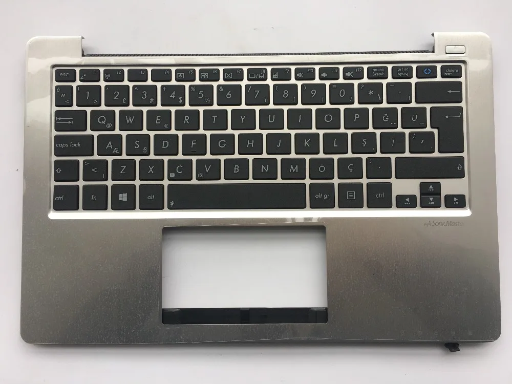 TR Turkish Laptop Keyboard for ASUS X202 x202E TR Layout keyboard Silver palmrest Upper
TR Turkish Laptop Keyboard for ASUS X202 x202E TR Layout keyboard Silver palmrest Upper