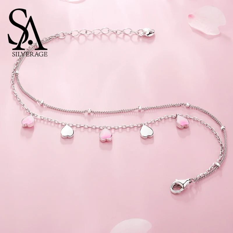 SA SILVERAGE S925 Sterling Silver Cherry Blossom Petal Bracelets Bangles for Women Female Simple Bracelet Jewelery Party Gifts
SA SILVERAGE S925 Sterling Silver Cherry Blossom Petal Bracelets Bangles for Women Female Simple Bracelet Jewelery Party Gifts