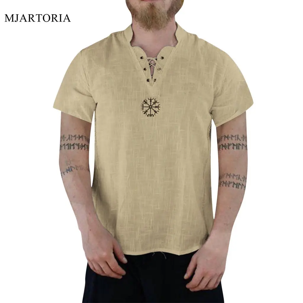 MJARTORIA Men Cotton Linen T-shirt Man 2019 Summer Casual T-shirts Men T Shirts Male V-Neck Short Sleeve Tees dropshopping
MJARTORIA Men Cotton Linen T-shirt Man 2019 Summer Casual T-shirts Men T Shirts Male V-Neck Short Sleeve Tees dropshopping