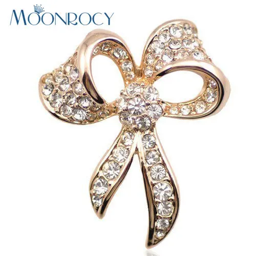 MOONROCY Free Shipping fashion jewelry wholesale rose gold Color Cubic Zirconia Bowknot Austrian Crystal Brooch for women Gift
MOONROCY Free Shipping fashion jewelry wholesale rose gold Color Cubic Zirconia Bowknot Austrian Crystal Brooch for women Gift