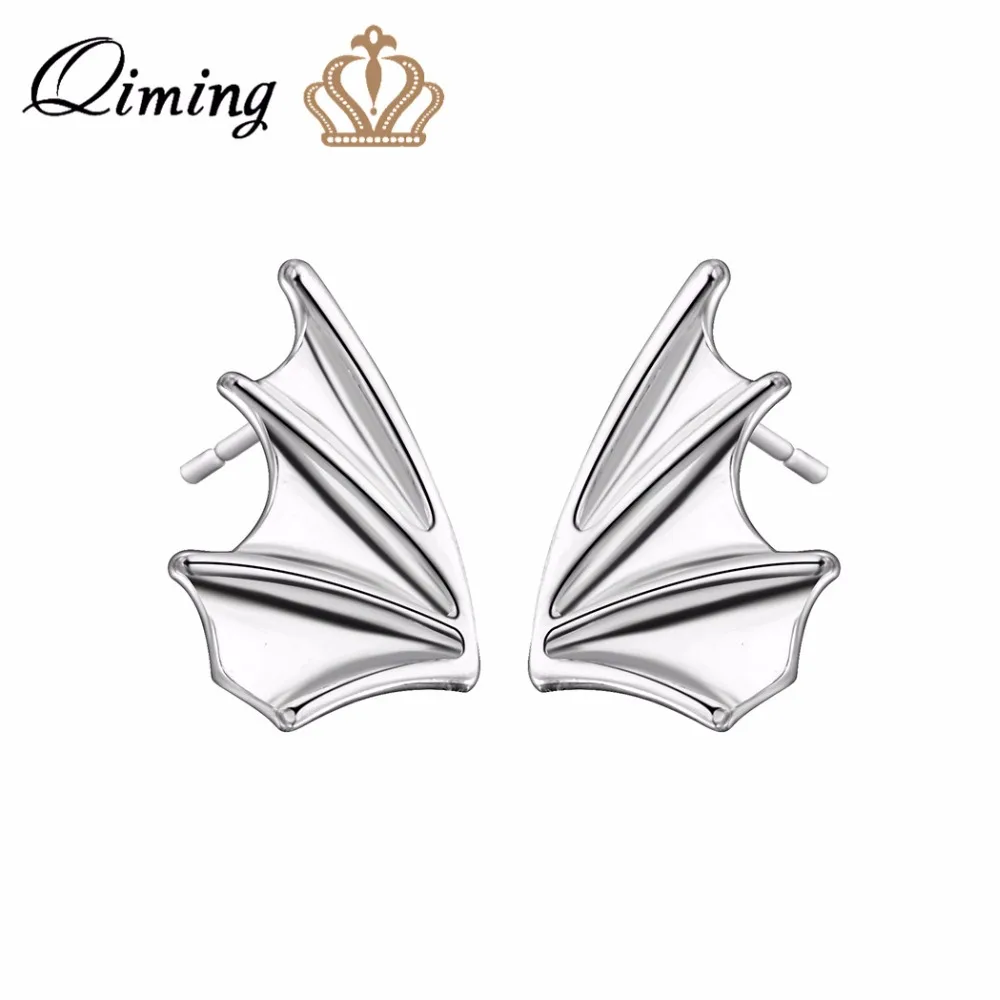 QIMING Detailed Bat Wings Shaped Stud Earrings For Women Vintage Wholesale Jewelry Sailboat Men Earrings Bijoux Femme
QIMING Detailed Bat Wings Shaped Stud Earrings For Women Vintage Wholesale Jewelry Sailboat Men Earrings Bijoux Femme