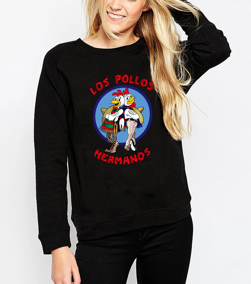 Fashion women sweatshirts Los Pollos Hermanos printed 2019 spring female hoodies winter hip hop breaking bad tracksuit moletom
Fashion women sweatshirts Los Pollos Hermanos printed 2019 spring female hoodies winter hip hop breaking bad tracksuit moletom
