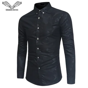 VISADA JAUNA 2018 Men' Shirt Fashion Dress Fit Slim Long Sleeve Homme Shirt Business Casual Camouflage Printed Male Shirts N8953
VISADA JAUNA 2018 Men' Shirt Fashion Dress Fit Slim Long Sleeve Homme Shirt Business Casual Camouflage Printed Male Shirts N8953