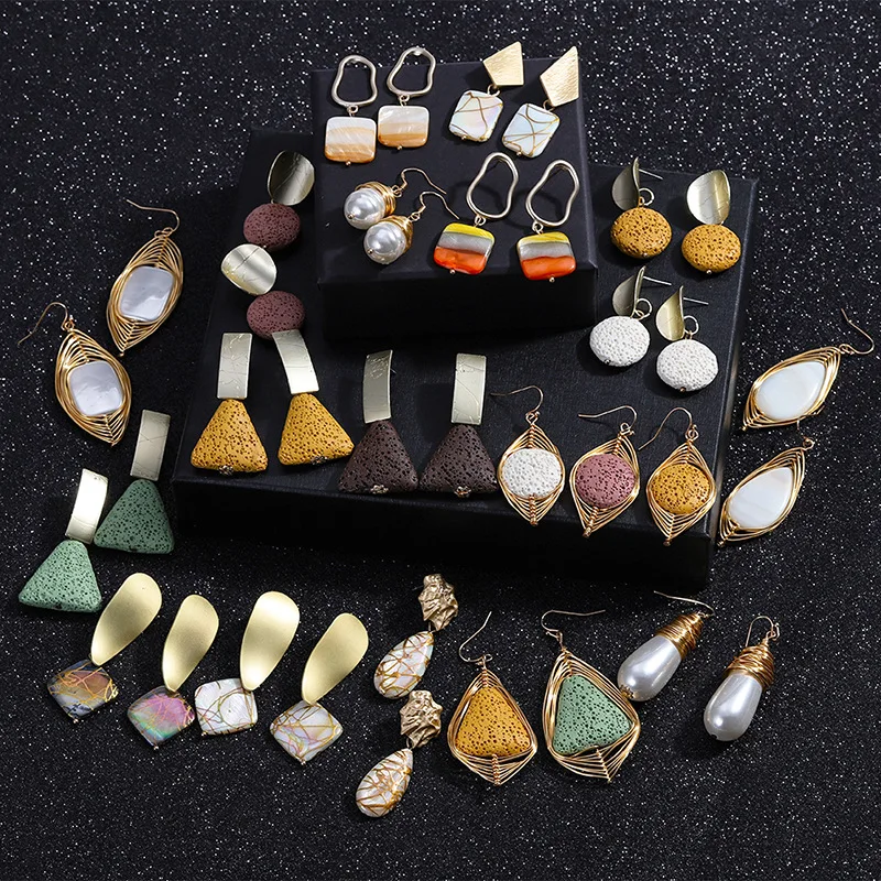 New Trendy Wedding Resin Earring Jewelry for Women Colorful Irregular Ethnic Party Dangle Drop Earrings Girls Female Gift Bijoux
New Trendy Wedding Resin Earring Jewelry for Women Colorful Irregular Ethnic Party Dangle Drop Earrings Girls Female Gift Bijoux