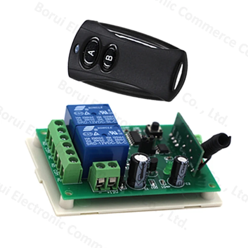 12V 2CH Wireless Remote Control RF Control Switch System Receiver + Transmitter for Appliances Gate Garage Door
12V 2CH Wireless Remote Control RF Control Switch System Receiver + Transmitter for Appliances Gate Garage Door